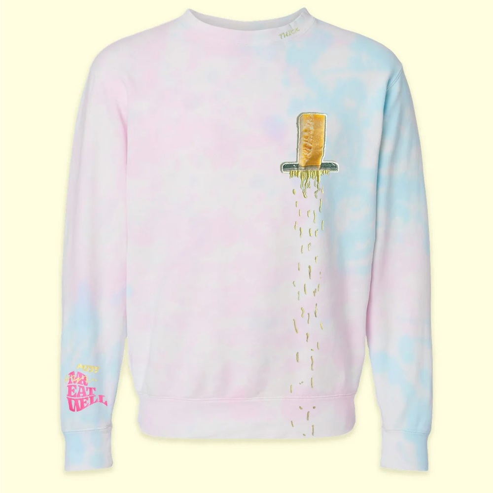 Mr Eatwell (Miss Eatwell) tie-dye parm crewneck sweatshirt
